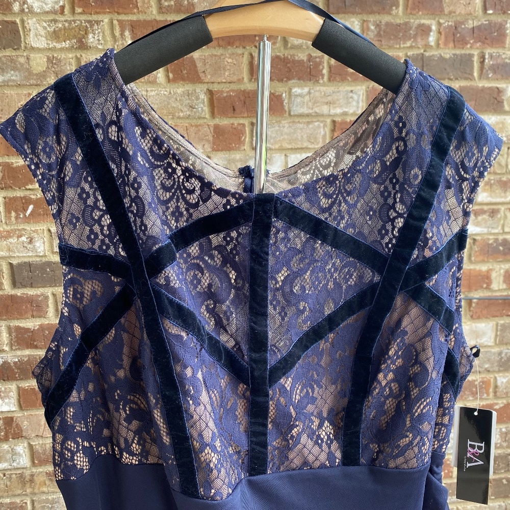 Betsy & Adam Navy Blue formal dress NWT size 20w (would also fit 18w)